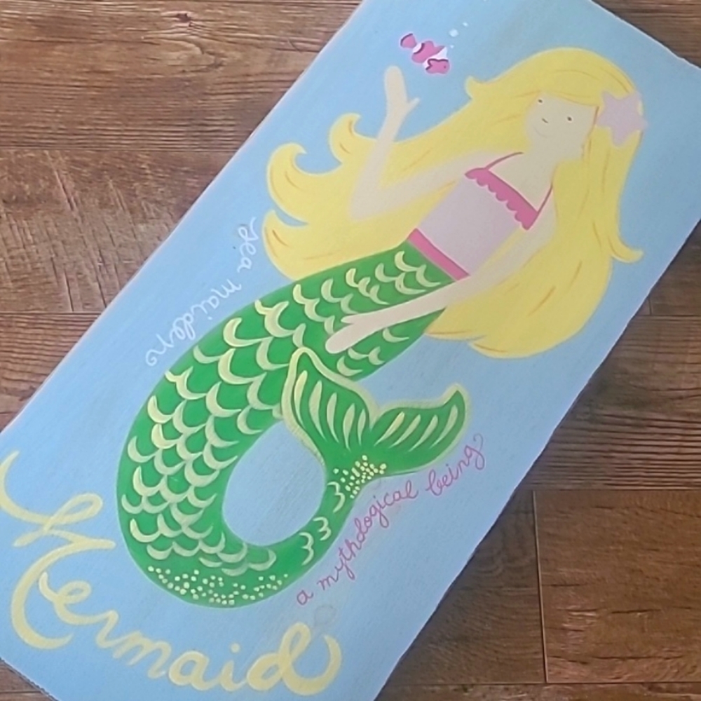 Pottery Barn Kids Mermaid Art